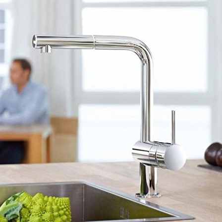 Grohe Minta Tek Kumandalı Spiralli Eviye Bataryası - 32168000