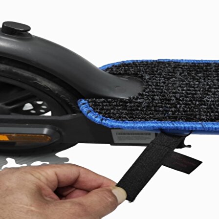 elektrikli scooter aksesuar Hifree G1 uyumlu Paspas (koruyucu) mavi kenar kırmızı kurt amlem