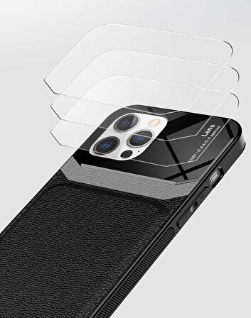 Apple iPhone 11 Pro Max Kılıf Fuchsia Emiks Kapak Kamera Korumalı Deri Görünümlü Uzun Ömürlü