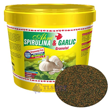 Ahm Spirulina Garlic Sarımsaklı Balık Yemi 250 Gr (Açık)