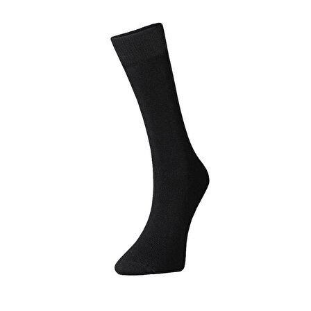 Erkek Pamuklu 2'li Set Çorap, Kışlık Rahat Siyah Soket Çorap 40-46