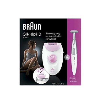Braun Silk-epil 3 3321 Epilator Avantaj Paket