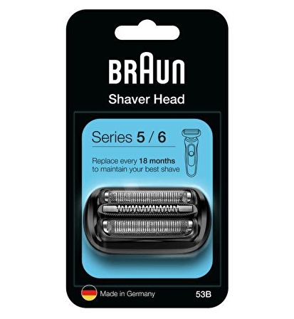 Braun Series 5 53B Tıraş Makinesi Yedek Başlığı - Siyah