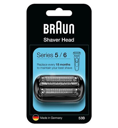 Braun 5 Series 53B Tıraş Makinesi Yedek Başlığı Siyah