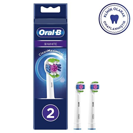Oral-B Vitality 100 3D White 2'li Şarjlı Diş Fırçası Yedeği