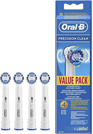 Oral-B Precision Clean 4'lü Çocuk Şarjlı Diş Fırçası Yedeği