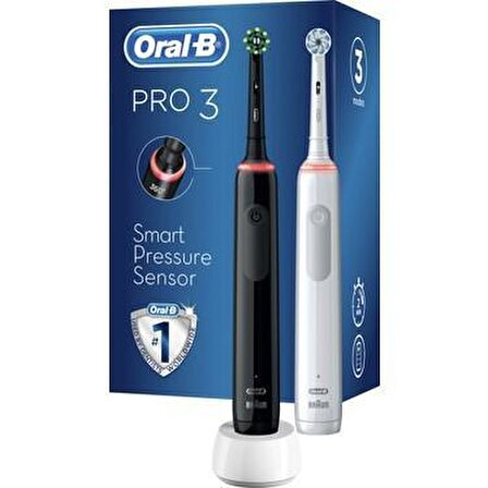 Oral-B Pro 3900 Şarj Edilebilir Diş Fırçası 2'li Avantaj Paketi