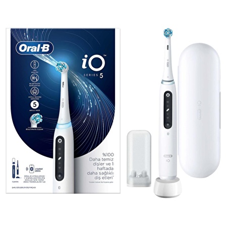 Oral-B iO 5 Şarjlı Diş Fırçası - Beyaz