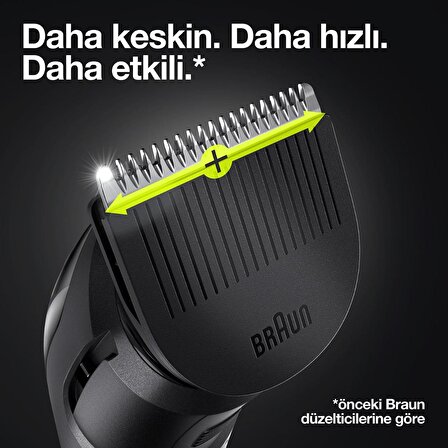 Braun MGK 5360 6 Başlıklı Kablolu+Kablosuz Islak/Kuru Saç-Sakal-Burun Çok Amaçlı Tıraş Makinesi 
