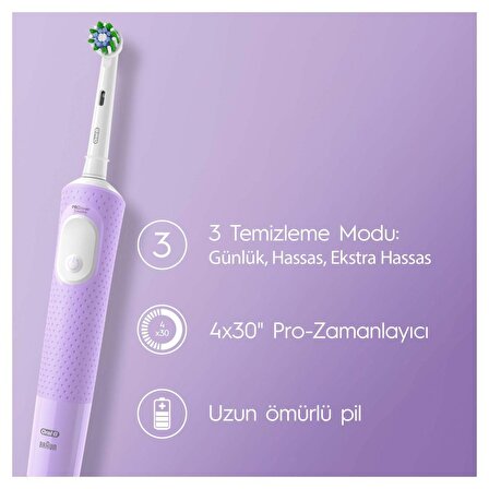 Oral-B Vitality Pro Şarjlı Diş Fırçası Beyaz Protect X Clean