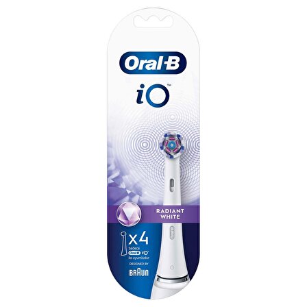 Oral-B iO Radiant White Beyaz Diş Fırçası Yedek Başlığı 4 Adet