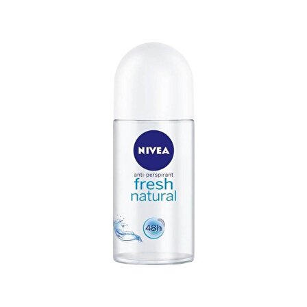 Nivea Fresh Natural Antiperspirant Ter Önleyici Leke Yapmayan Kadın Roll-On Deodorant 50 ml 