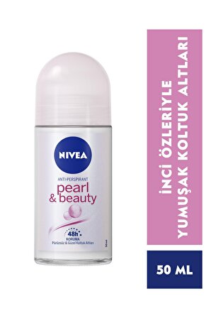 Nivea Pearl & Beauty Antiperspirant Ter Önleyici Leke Yapmayan Kadın Roll-On Deodorant 50 ml