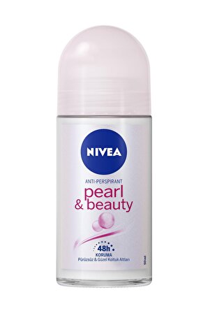 Nivea Pearl & Beauty Antiperspirant Ter Önleyici Leke Yapmayan Kadın Roll-On Deodorant 50 ml
