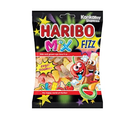 Haribo Fizz Mix 70 G x 24 Adet