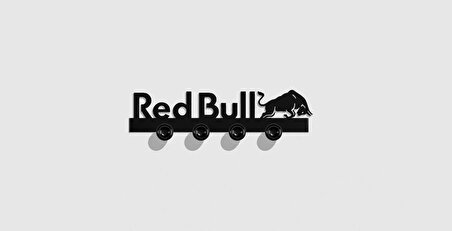 Redbull Anahtar Tutucu Duvar Askısı Siyah 20cm