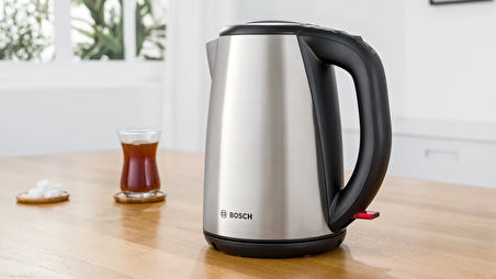 Bosch TTA5603 1800 W Cam Demlikli Çelik 1.7 lt Elektrikli Çay Makinesi 