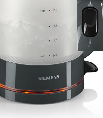 Siemens TA22005 Işıklı 1785 W Cam Demlikli Plastik 2.1 lt Elektrikli Çay Makinesi 