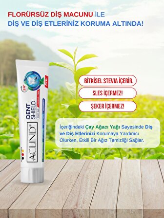 Aclind® Dent Shield 100 ml | Florür İçermeyen Diş Macunu
