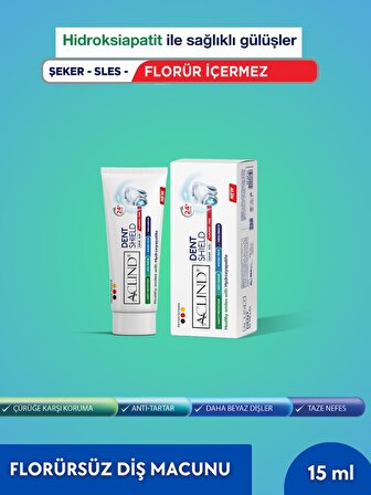 Aclind® Dent Shield 15 ml | Florür İçermeyen Diş Macunu