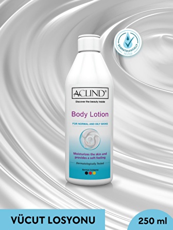 ACLIND® BODY LOTION 250 ml | Vücut Losyonu Nemlendirici Krem | Güzellik Serisi