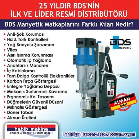 BDS (Alman Malı) MABasic 450  1150 W, 40 mm Manyetik Matkap