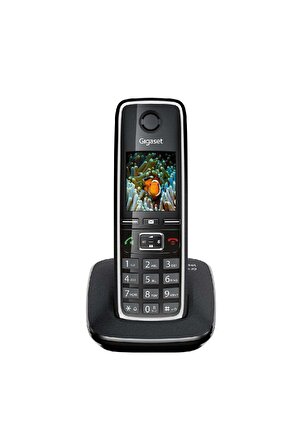 Gigaset C530 IP Siyah Telsiz Telefon Işıklı Ekran 200 Rehber