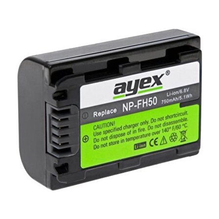 Ayex Sony NP-FH50 Muadili Ayex Batarya