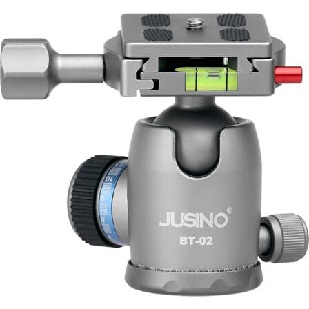 Jusino BT-02 Profesyonel Tripod Kafası Aluminyum Silver