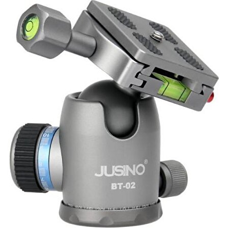 Jusino BT-02 Profesyonel Tripod Kafası Aluminyum Silver