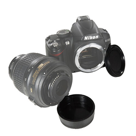 Ayex Nikon İçin Bosy Ve Lens Arka Kapağı