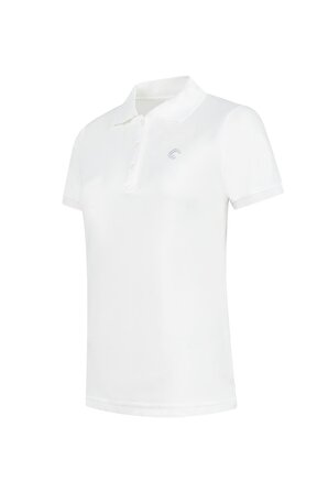 Panthzer Rauma Kadın Polo Yaka T-Shirt Beyaz