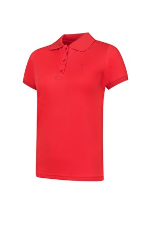 Panthzer Rauma Kadın Polo Yaka T-Shirt Kırmızı