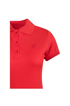 Panthzer Rauma Kadın Polo Yaka T-Shirt Kırmızı