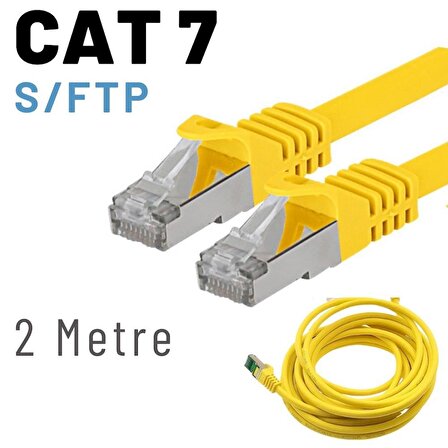 IRENIS 2 Metre CAT7 Kablo S/FTP LSZH Ethernet Network Lan Ağ Kablosu 