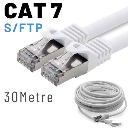 IRENIS 30 Metre CAT7 Kablo S/FTP LSZH Ethernet Network Lan Ağ Kablosu 