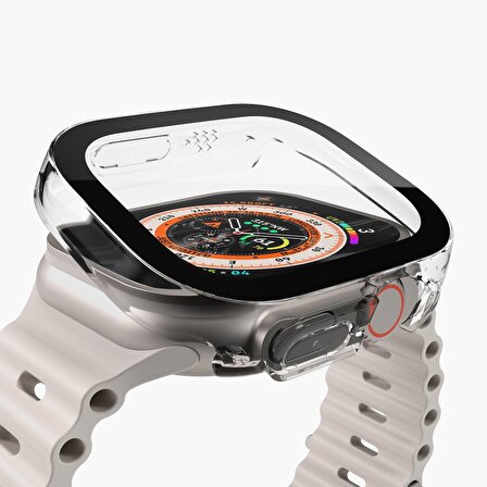 Vonmahlen Apple Watch Ultra 1/2 için 49mm Koruyucu Kapak - Şeffaf