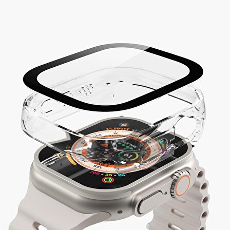 Vonmahlen Apple Watch Ultra 1/2 için 49mm Koruyucu Kapak - Şeffaf