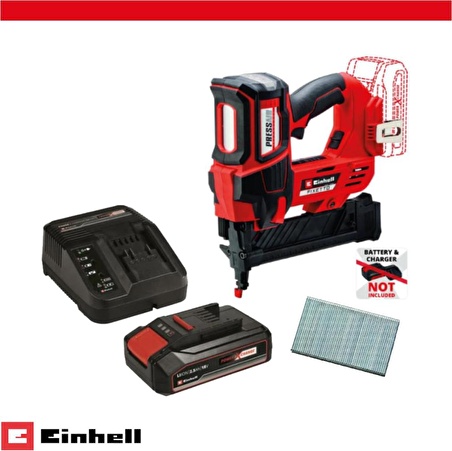 Einhell Fixetto 18/38 S Solo Zımba Makinesi ve 18V 2.5 Ah PXC Starter Kit (Başlangıç Seti) 