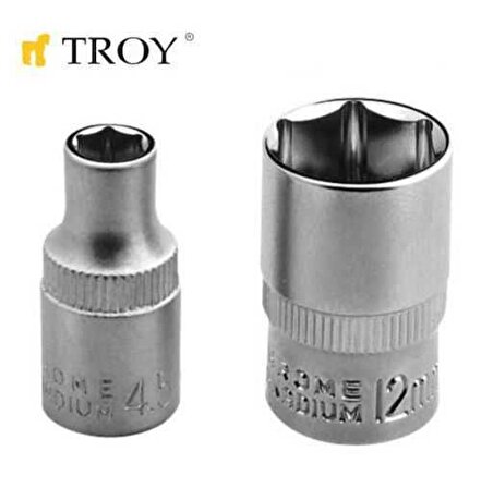 TROY 26153 1/4” Lokma (Ölçü 14mm-Çap 19.8mm-Uzunluk 25mm)