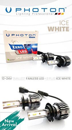 Photon Zero H4 +3 Plus Ice White Fansız LED Xenon