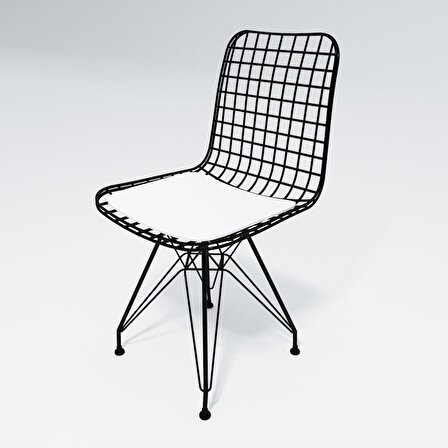 Knsz kafes tel sandalyesi 6 lı mazlum syhbyz ofis cafe bahçe mutfak