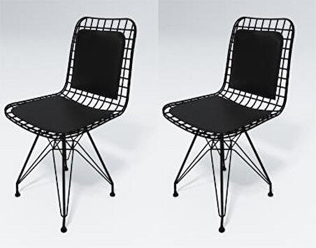 Knsz kafes tel sandalyesi 2 li mazlum syhsyh sırt minderli ofis cafe bahçe mutfak