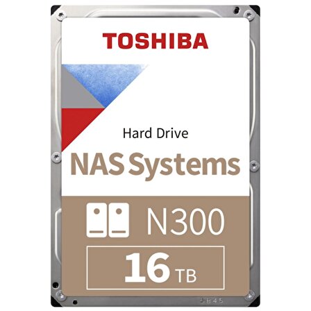 Toshiba N300 HDWG31GUZSVA Sata 3.0 7200 RPM 3.5 inç 16 TB Harddisk