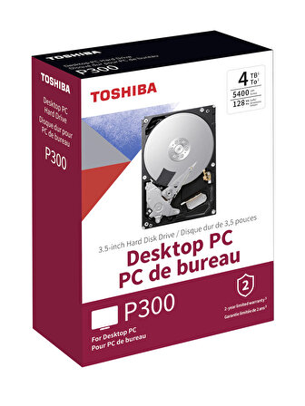 Toshiba P300 HDWD240EZSTA Sata 3.0 5400 RPM 3.5 inç 4 TB Harddisk