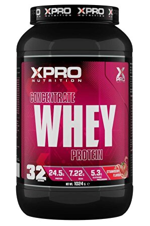 Xpro Concentrate Whey Protein Tozu 1024 gr - Çilek Aromalı