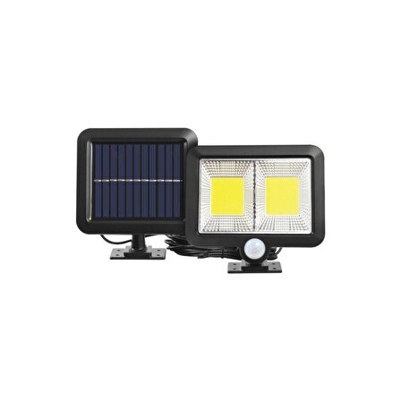 Cdl-108 108 Cob Led Solar Panel Güneş Enerjili 3 Mod Duvar Lambası Bahçe Kamp Sensörlü 48999dd