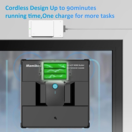 Mamibot W200 SkyBot Akülü Cam Temizleme Robotu Süpürge