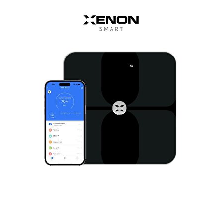 Xenon Smart Akıllı Dijital 8703 Tartı Baskül Yağ Su Kas Vücut Kitle Endeksi Kilo Ölçer Tartı Bluetooth Bağlantılı 