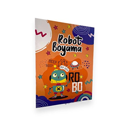 Lilamor Aktiviteli Robot Boyama Kitabı A4 32 Syf